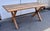 Industrial Pine and Steel "X" Base Trestle Table For Sale - Image 3 of 12
