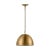 Visual Comfort Thomas O'Brien by Visual Comfort Studio Robbie 1-Light Large Pendant in Burnished Brass For Sale - Image 4 of 4
