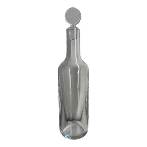 Mid 20th Century Baccarat Crystal Decanter With Flat Circular Stopper