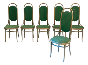 Like Long John Highback Dining Chairs by Michael Thonet for Thonet, 1970s, Set of 6