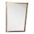 Modern Acrylic and Gold Wall/Vanity Mirror For Sale