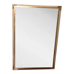 Modern Acrylic and Gold Wall/Vanity Mirror