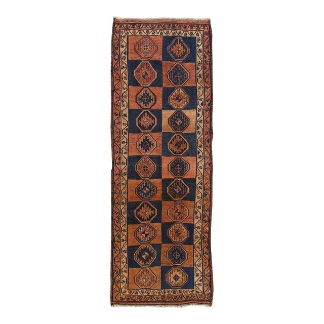 Pasargad Home Vintage Shiraz Multi Wool Area Rug, 4' 0'' X 11' 7'' For Sale