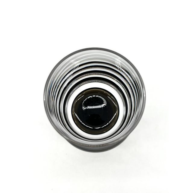 Glass White Wine Glasses with Colored Base from Rosenthal, 1960s, Set of 4 For Sale - Image 7 of 12