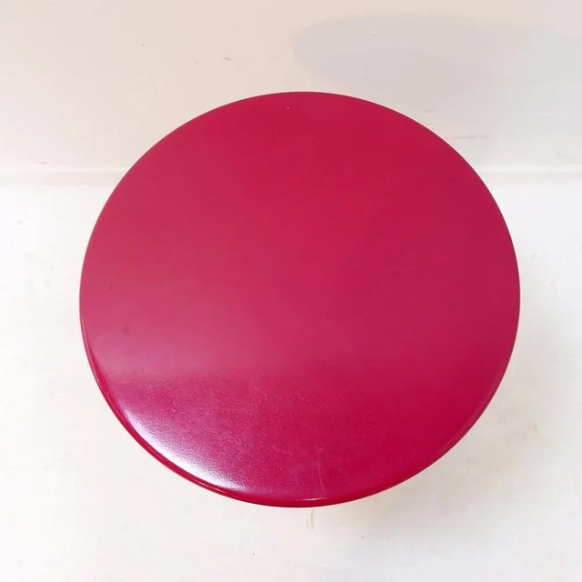 Side Table with Pink Metal Top For Sale - Image 11 of 12