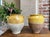 Pair Antique Provincial French Yellow Glazed Pottery Confit Pot Urn Vase Vessel For Sale - Image 13 of 13