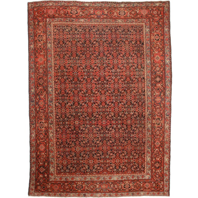 Antique Persian Mahal Rug - 10' X 13'10" For Sale