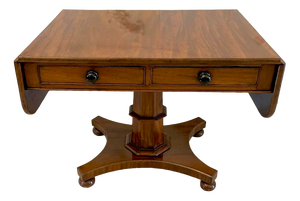 Antique Regency Mahogany Freestanding Sofa Table, 1835