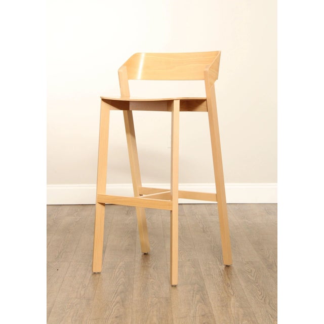 Tan Quality Bentwood Set Of Six Merano Barstools By Ton For Sale - Image 8 of 12