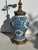 19c. Chinese Blue and White Lamp With Custom Shade For Sale - Image 9 of 18