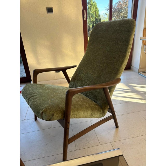 Set of Scandinavian Lounge Chair and Ottoman by Alf Svensson, 1960s For Sale - Image 10 of 12