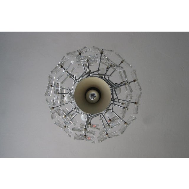 1960s Chromed Chandelier with Crystals from Kinkeldey For Sale - Image 5 of 10