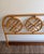 English Vintage Bamboo & Rattan Chippendale Fretwork Four Medallion King Headboard For Sale - Image 3 of 5
