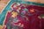 Chinese Zabihi Collection Burgundy Emerald Green Antique Chinese Art Deco Carpet - 9'10" x 13'5" For Sale - Image 3 of 10