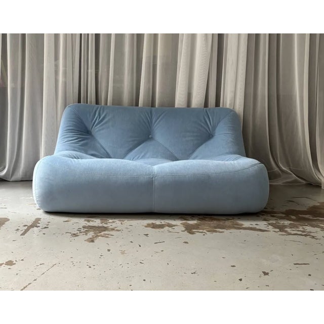 Kali Blue 2-Seater Sofa by Michel Ducaroy for Ligne Roset, 1980 For Sale - Image 9 of 10