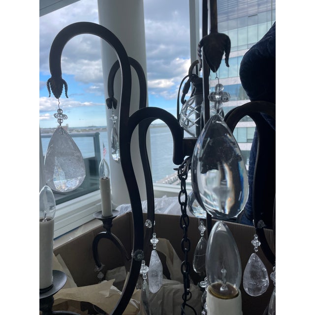 Rock Crystal Chandelier For Sale In Boston - Image 6 of 9