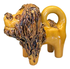 1994 Signed Ceramic Lion by Lester Brinnegar