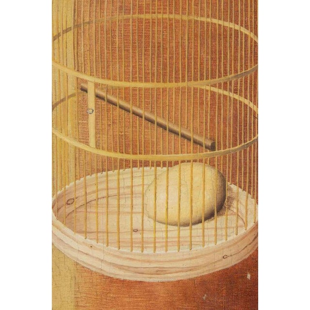 Egg in the Cage, 1983, Oil Painting on Canvas For Sale - Image 3 of 5