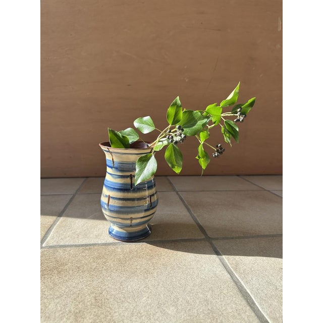 Art Deco Hand-Thrown Ceramic Vase, Germany, 1920s For Sale - Image 9 of 11