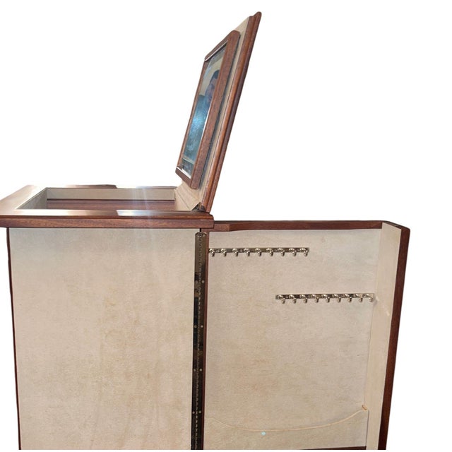 Agresti Lo Scrigno Briar & Mahogany Jewelry Armoire. Italy, 21st Century. For Sale - Image 11 of 14
