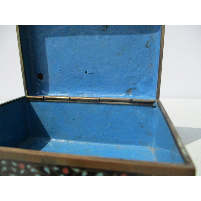 Late 19th Century Antique Chinese Enamel Lidded Box Circa 1890s' For Sale - Image 5 of 8