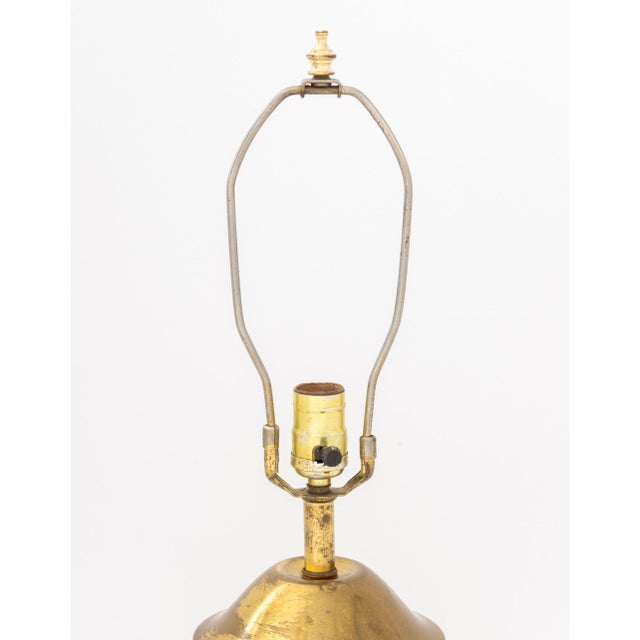 Mid-Century Modern Mid-Century Modern Brass Ginger Jar Lamp For Sale - Image 3 of 6
