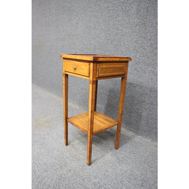 Aimone Mahogany & Satinwood Nightstand For Sale - Image 4 of 10