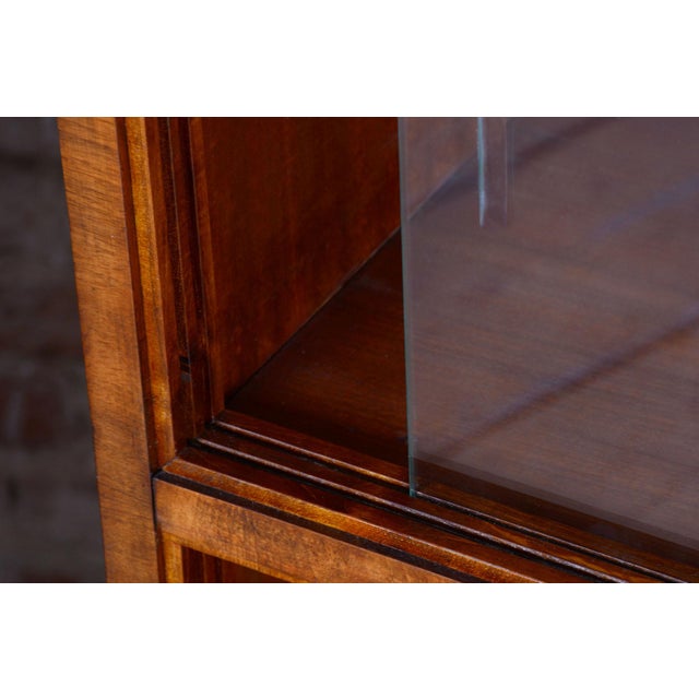 Art Deco Bookcases in Walnut by Oldřich Liška, Czech, 1920s, Set of 2 For Sale - Image 4 of 9