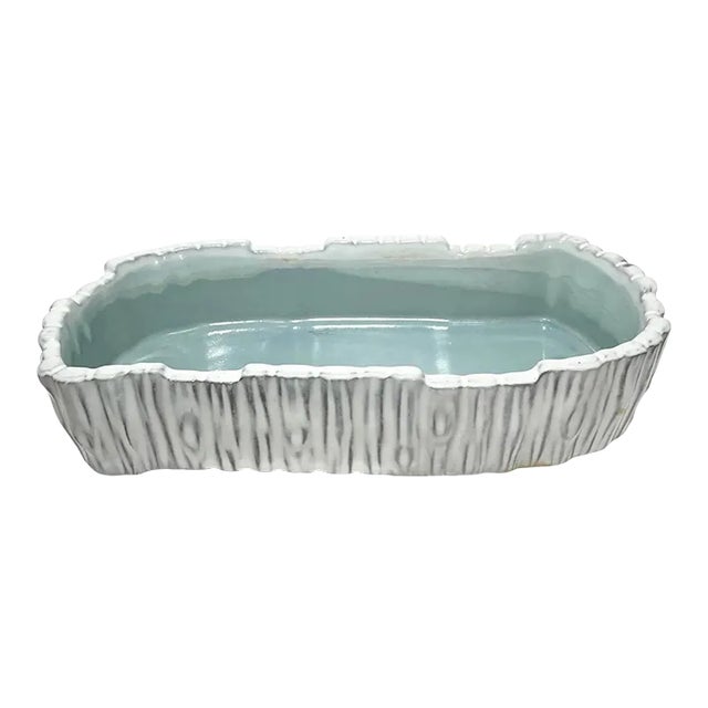 Mid Century Modernist Ikebana Ceramic Vase For Sale