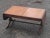 Mid 20th Century Vintage Drop Leaf Leather Table Top Federal Style Coffee Table With Drawer For Sale In Washington DC - Image 6 of 11