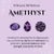 Pear Cut Amethyst Birthstone Cocktail Diamond Halo Ring- Anniversary Gifts Size 5 For Sale - Image 9 of 12