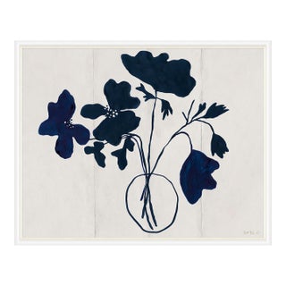 Anemone (var. 1) by Susan Hable, White Frame For Sale