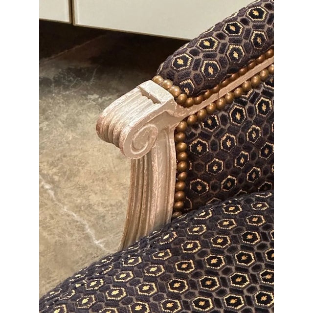 19th Century French Louis XVI Bergere For Sale - Image 5 of 8