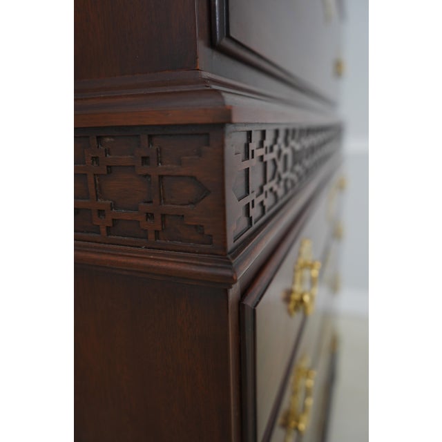 Henkel Harris Mahogany Spnea Perkins High Chest For Sale - Image 13 of 17