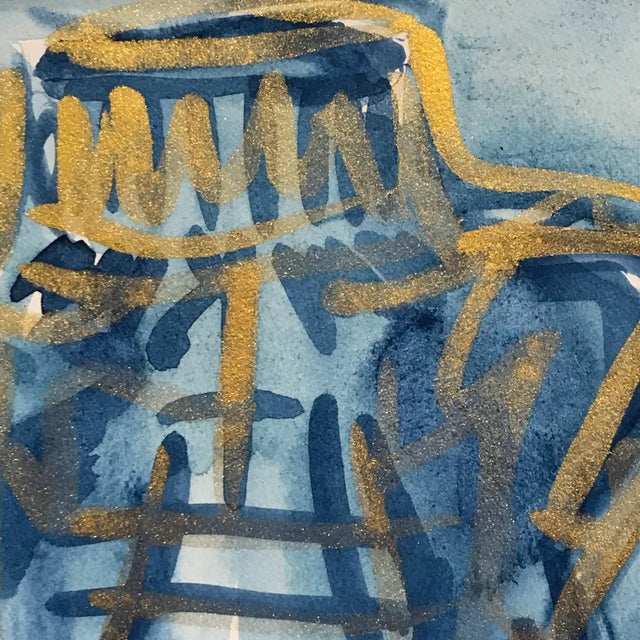 "Your Own Path to Clarity" Contemporary Expressionist Style Still Life Watercolor Painting For Sale - Image 4 of 6