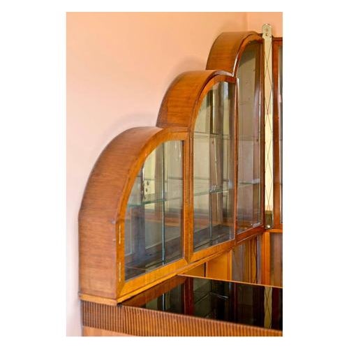 Art Deco Bar with Engraved Bevel Mirror, 1946 For Sale - Image 3 of 10