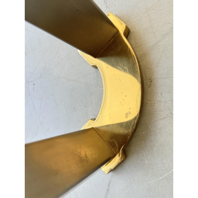 Hollywood Regency Brass and Glass Coffee Table attributed to Peter Ghyczy, 1970s For Sale - Image 17 of 18