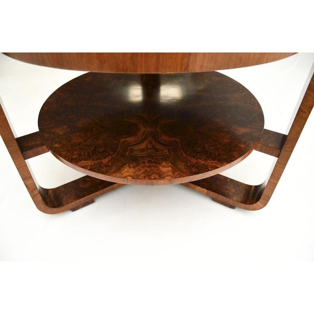 Wood Large Art Deco Burr Walnut Coffee Table, 1930s For Sale - Image 7 of 9