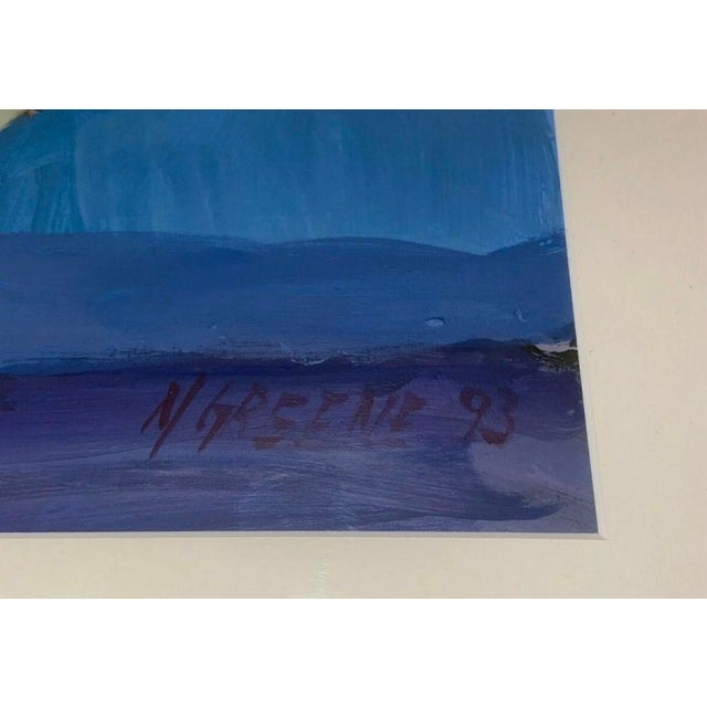 1993 Nancy Greene Modernist Still Life Painting For Sale - Image 9 of 12