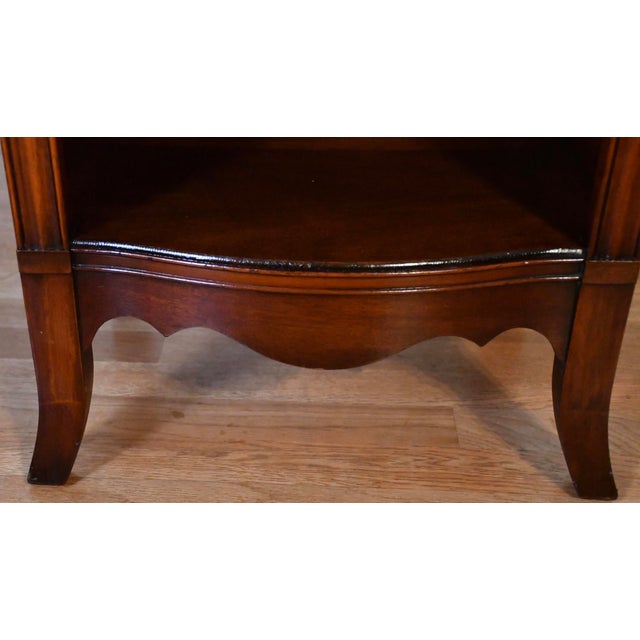 1930s English Regency Mahogany Nightstand / Bedside Table For Sale - Image 9 of 13
