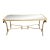 Italian Maison Bagues Design Gilt Brass Coffee Table For Sale