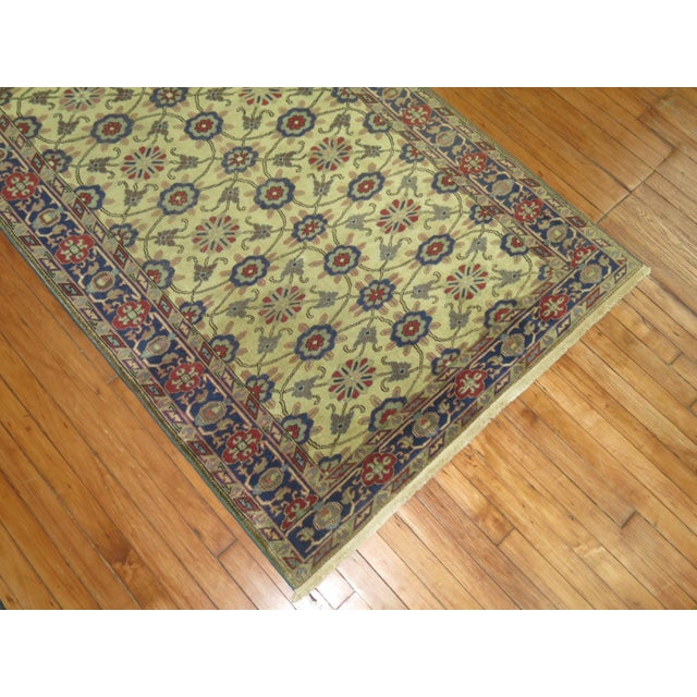 Industrial Early 20th Century Zabihi Collection Turkish Sivas Accent Rug - 3'11" x 5'9" For Sale - Image 3 of 6