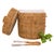 Boho Chic Artifacts Rattan Ice Bucket With Tongs For Sale - Image 4 of 4