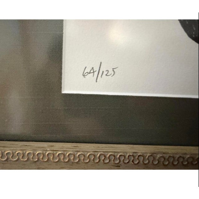 1990s Fabio Herrera “Toro” 1997 Signed LTD Ed Woodcut 64/125 Framed For Sale - Image 5 of 5