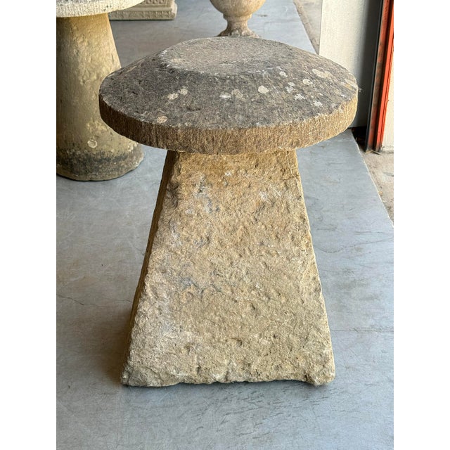 Large English Steddle or Staddle Stone for the Garden For Sale - Image 9 of 11