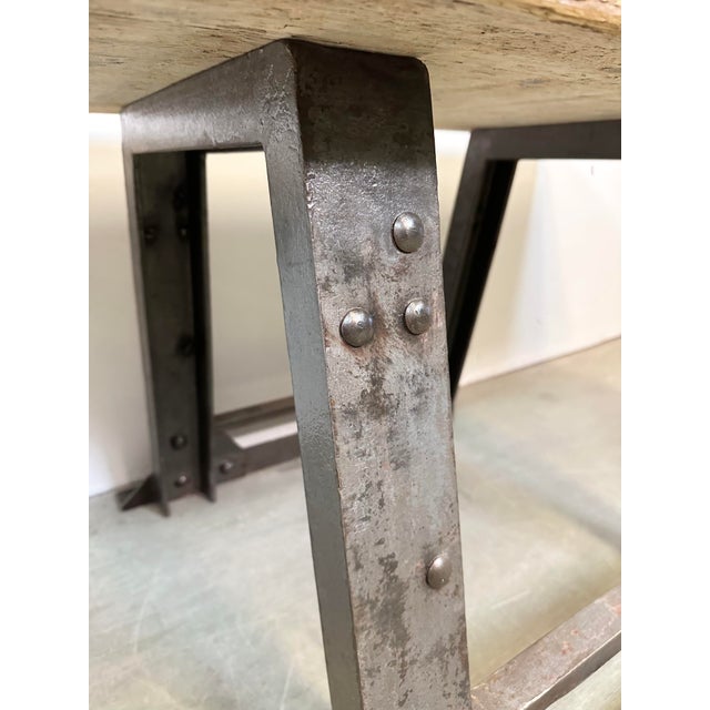 Industrial Riveted Coffee Table, 1960s For Sale - Image 16 of 18