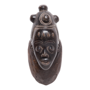 Baule-Style Ndoma Portrait Mask, C. 1950