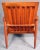 Burnt Orange Pair of Vintage Modern Walnut Chairs For Sale - Image 8 of 10
