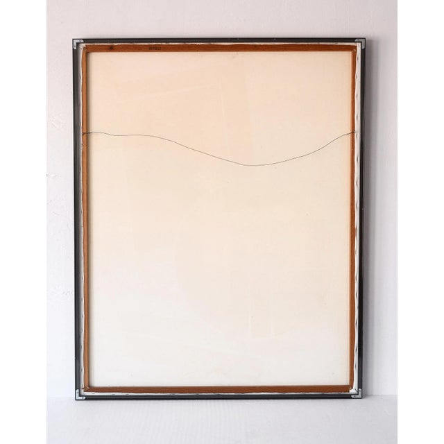 Large Vintage Postmodern Geometric Abstract Painting For Sale - Image 12 of 12