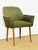 Textile Vintage Chair in Green Upholstery, 1960 For Sale - Image 7 of 12
